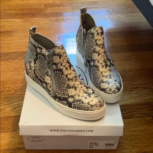 Wedgie Snake Skin Steve Madden Sneaker